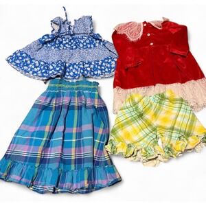 Girls Clothing Lot 3T Dresses Skirt Persnickety OshKosh Vintage Outfit